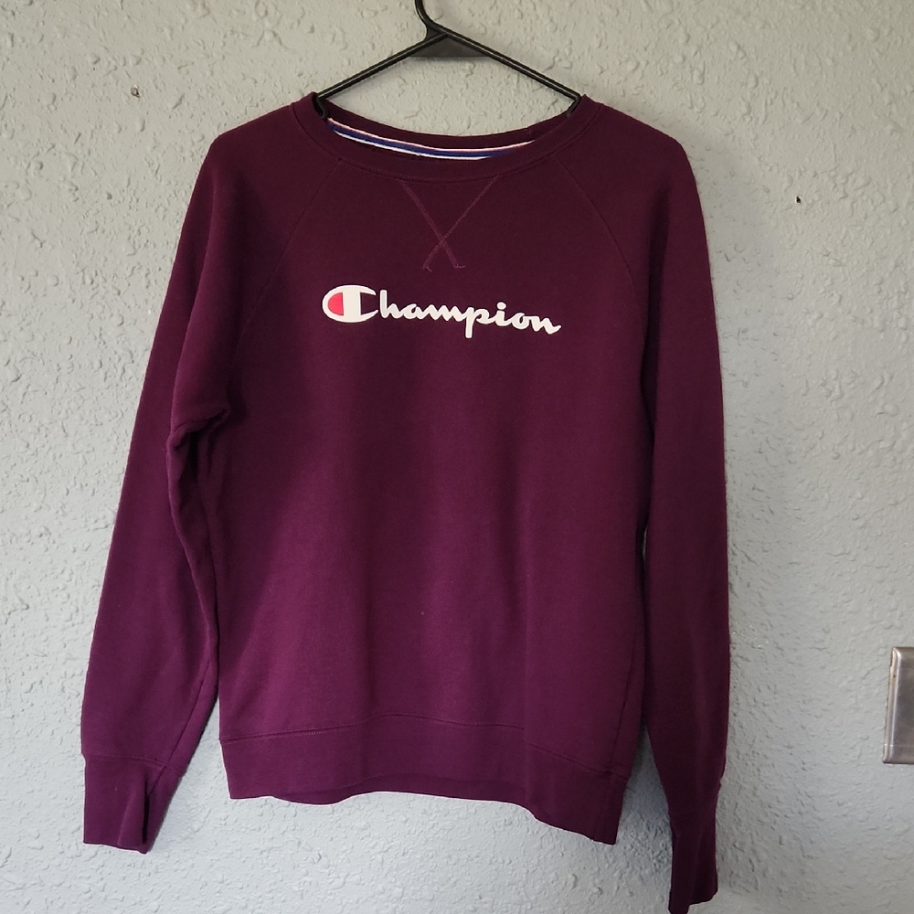 Champion Women's Burgundy Crewneck Sweater